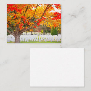 Arlington National Cemetery in Autumn Business Card