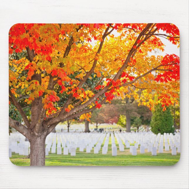 Arlington National Cemetery in Autumn Mouse Mat (Front)