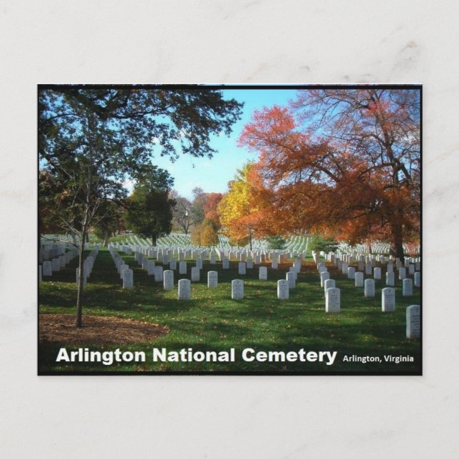 Arlington National Cemetery in Autumn Postcard (Front)