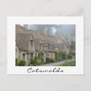 Arlington Row, Bibury white border postcard