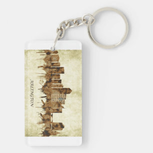 Arlington Texas Cityscape Key Ring