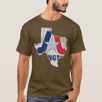 Arlington Texas Flag Map Vintage Fade