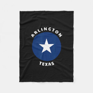 Arlington Texas Tx Bullseye Trip Vacation Souvenir Fleece Blanket