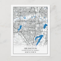 Arlington Texas USA City Travel City Map