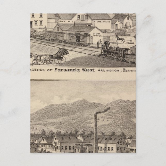 Arlington Vermont Postcard (Front)