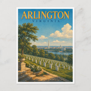 Arlington Virginia Arlington Cemetery GeoSaga Postcard