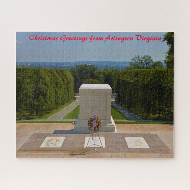 Arlington Virginia. Christmas Greetings Jigsaw Puzzle (Horizontal)