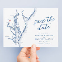 Arlington Virginia Map Modern Wedding