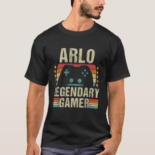 Arlo Gamer Retro Gaming Vintage Game Personalized T-Shirt