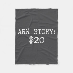 Arm Amputee Funny Gift Humor Missing Limb Quote Fleece Blanket