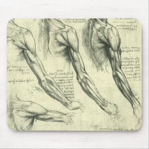 Arm and Shoulder Anatomy by Leonardo da Vinci Mouse Mat