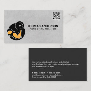 Arm Curling Weight Fitness Business Card