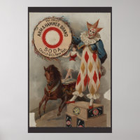 Arm & Hammer Baking Soda Vintage Style Clown