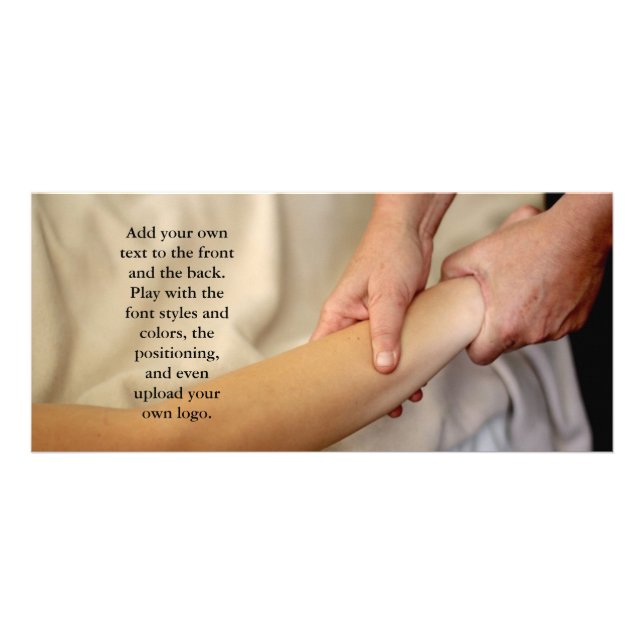 Arm Massage Photo Rack Card (Front)