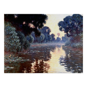 Arm of the Seine near Giverny at Sunrise Poster