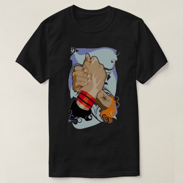 Arm Wrestle T-Shirt (Design Front)