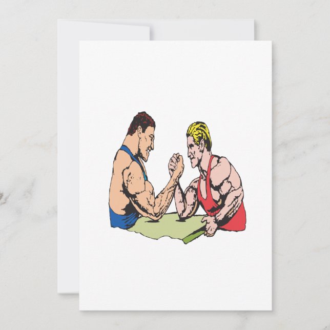 Arm Wrestling 2 Invitation (Front)