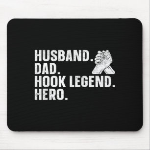 Arm Wrestling Arm Wrestler Husband. Dad. Hook Lege Mouse Mat