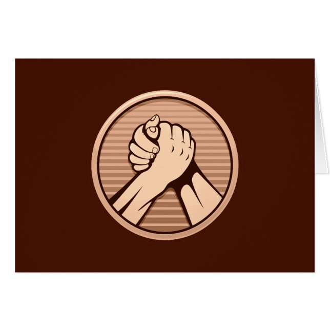 Arm wrestling Bronze (Front Horizontal)