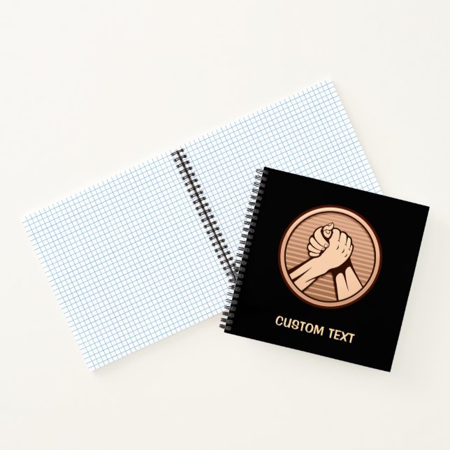 Arm wrestling Bronze Notebook (Inside)