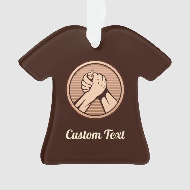 Arm wrestling Bronze Ornament (Front)