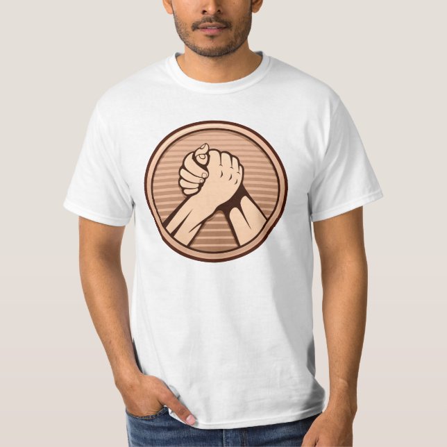 Arm wrestling Bronze T-Shirt (Front)