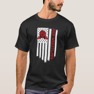 Arm Wrestling Cool Arm Wrestling Muscles Sport Arm T-Shirt