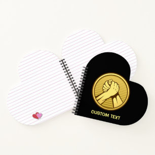 Arm wrestling Gold Notebook