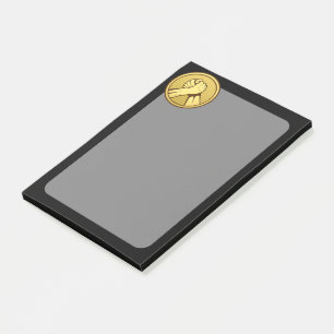 Arm wrestling Gold Post-it Notes