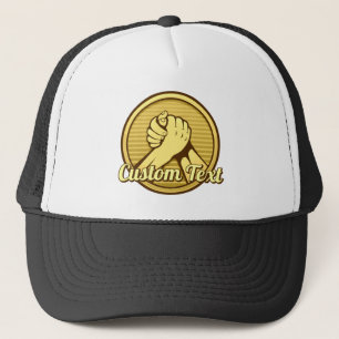 Arm Wrestling Gold Trucker Hat