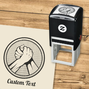 Arm Wrestling Self-inking Stamp