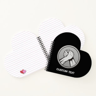 Arm wrestling Silver Notebook