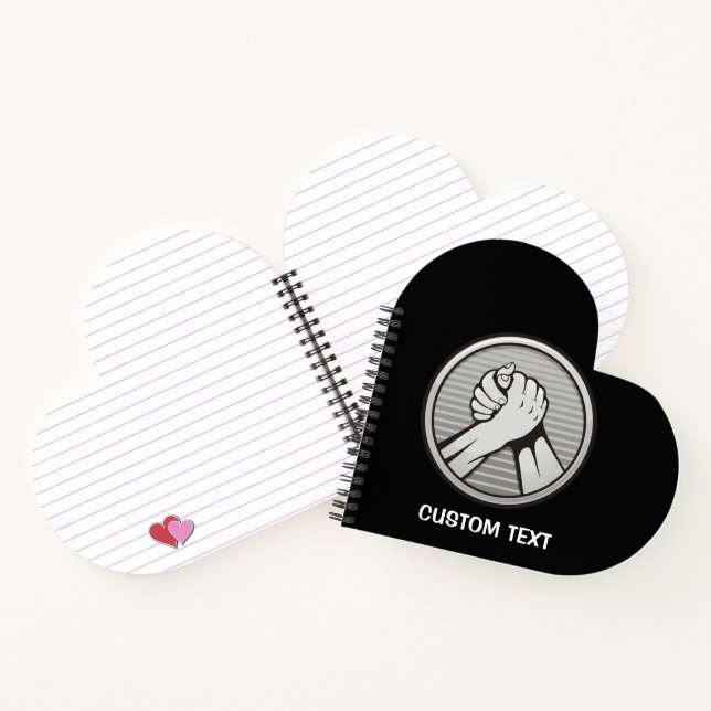 Arm wrestling Silver Notebook (Inside)