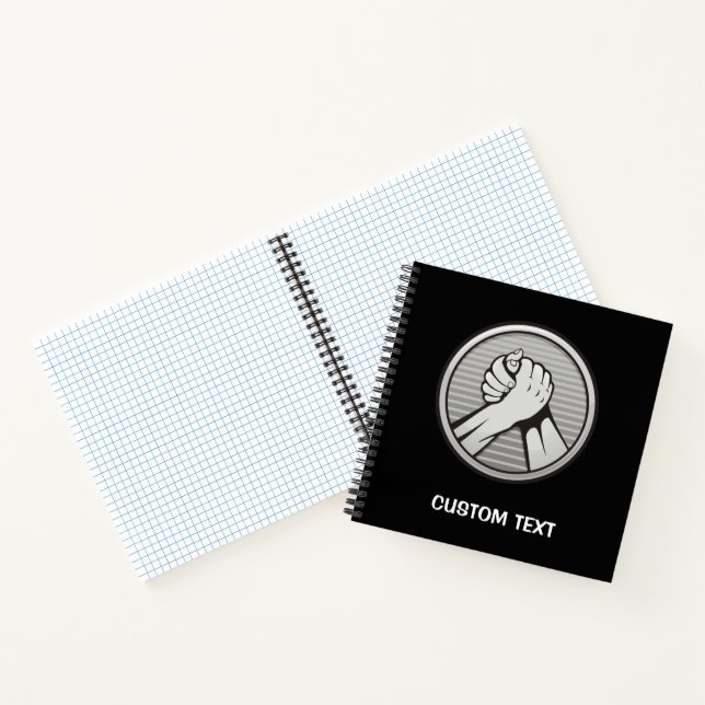Arm wrestling Silver Notebook (Inside)