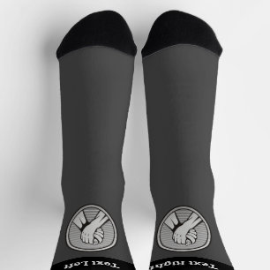Arm Wrestling Silver Socks