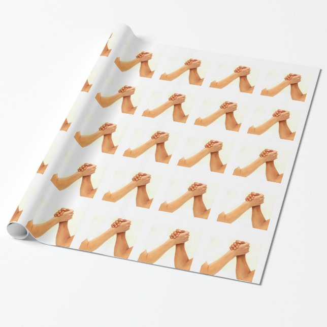Arm Wrestling Wrapping Paper (Unrolled)