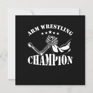 Arm Wrestling Wrestling Art Arm Wrestle Gift Invitation