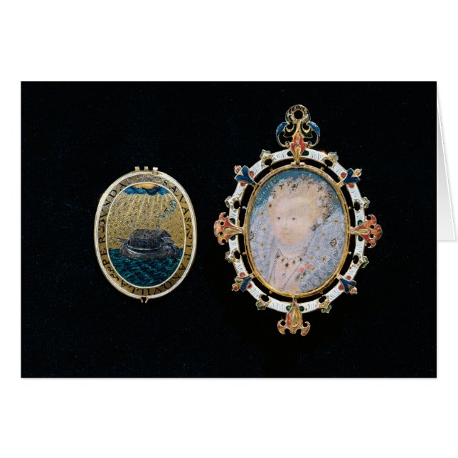 Armada Jewel, miniature of Queen Elizabeth I enclo (Front Horizontal)