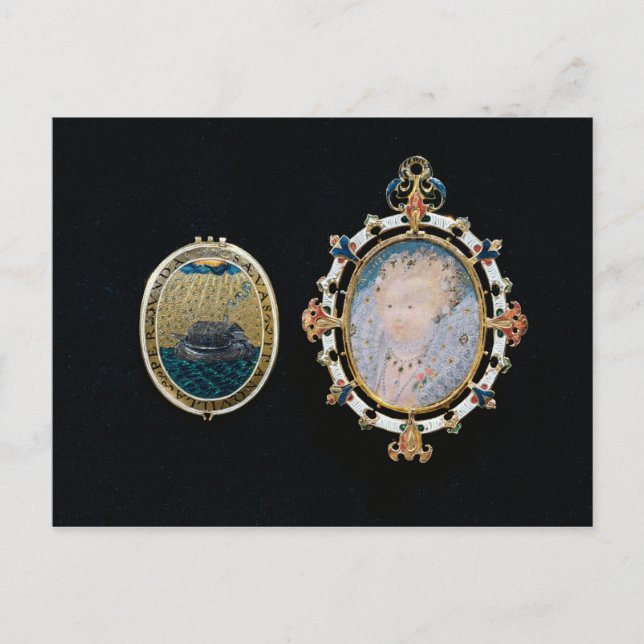 Armada Jewel, miniature of Queen Elizabeth I enclo Postcard (Front)