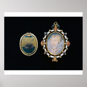 Armada Jewel, miniature of Queen Elizabeth I enclo Poster