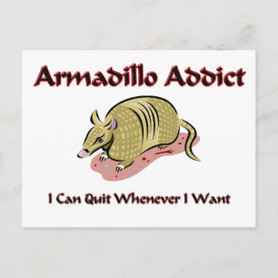 Armadillo Addict Postcard