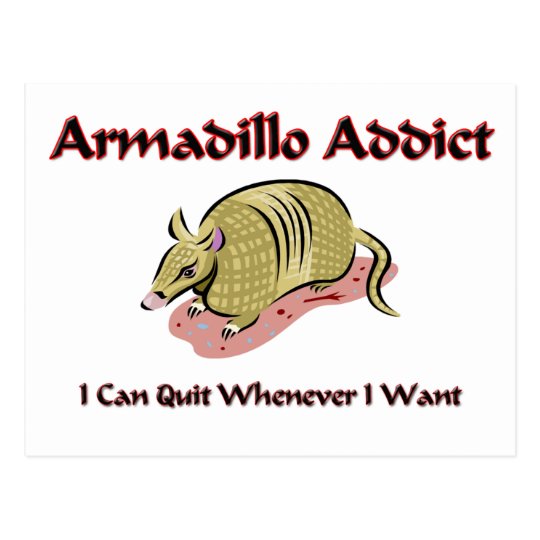 Armadillo Addict Postcard