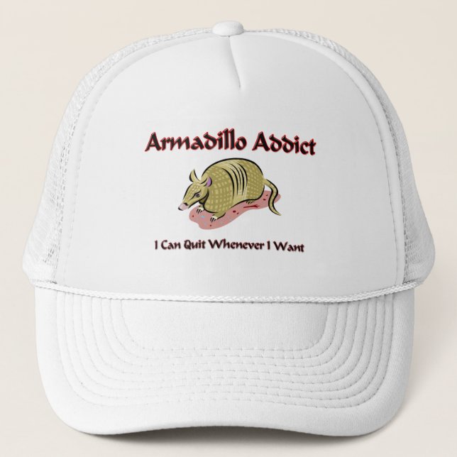 Armadillo Addict Trucker Hat (Front)