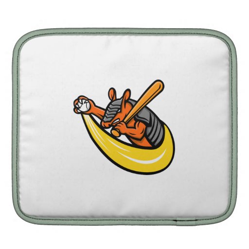 Armadillo Baseball Mascot Ipad Sleeve - 64.00 Armadillo Baseball Mascot Ipad Sleeve