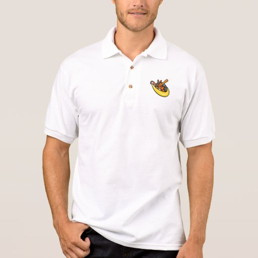 Image of Armadillo Baseball Mascot Polo Shirt