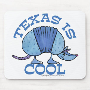 Armadillo Blue-Texas is Cool Mouse Mat