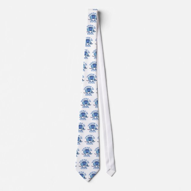 Armadillo Blue-Texas is Cool Tie (Front)