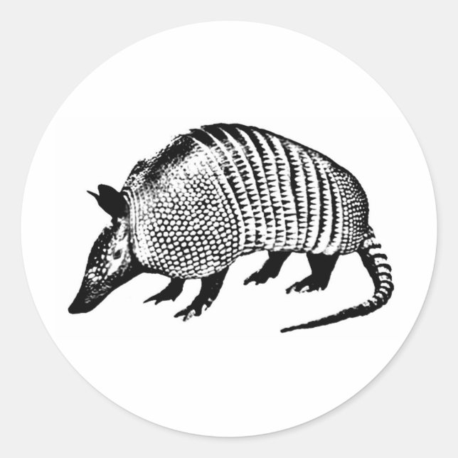 Armadillo Classic Round Sticker (Front)