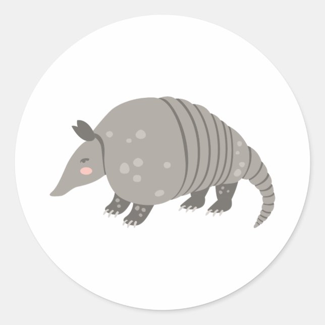 Armadillo Classic Round Sticker (Front)
