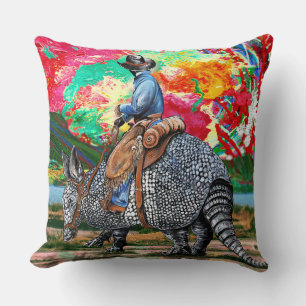 Armadillo Cowboy Cushion